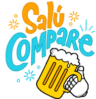 Skull Holding A Beer Mug Says "Cheers" In Spanish. Sticker - Juan Cráneo Carlos Salu Compare Cheers Stickers
