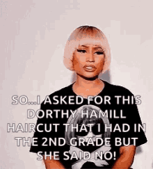 Nicki Minaj Bob Hair GIF - Nicki Minaj Bob Hair Short Hair GIFs