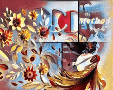 a painting of flowers and the word method