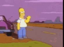 Goodbye Homer Simpson GIF