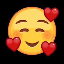 Smiley Emoji GIF - Smiley Emoji Hearts GIFs