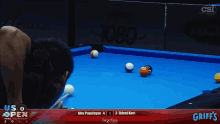 a pool game is being played at the us open in 2018