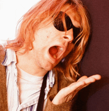 Kurt Cobain Yawn GIF