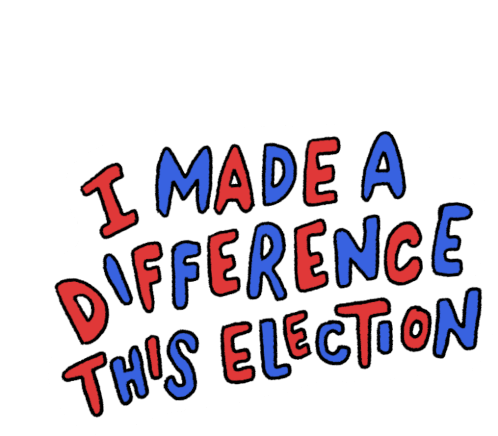 I Made A Difference This Election Campaigned Sticker - I Made A Difference This Election Campaigned Poll Worker Stickers