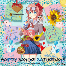 Sayori Saturday GIF