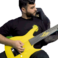 Playing Guitar Andrew Baena Sticker - Playing Guitar Andrew Baena Playing An Instrument Stickers