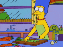 Marge Marge Simpson GIF - Marge Marge Simpson Celery Soup GIFs