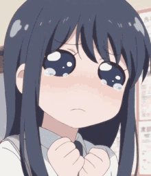 adorable pleading eyes anime crying
