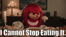 Knuckles Tv Show I Cannot Stop Eating It GIF - Knuckles Tv Show I Cannot Stop Eating It Eating GIFs