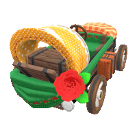 Desert Rose Wagon Kart Sticker - Desert Rose Wagon Kart Mario Kart Stickers