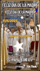 a poster that says feliz dia de la madre on the top