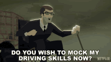 Do You Wish To Mock My Driving Skills Now Chase Devineaux GIF