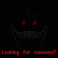 a poster that says looking for someone in red