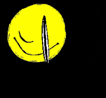 a drawing of a smiley face next to a drawing of a number 3