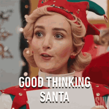 Good Thinking Santa Saturday Night Live GIF - Good Thinking Santa Saturday Night Live Nice Thinking GIFs