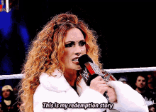 Wwe Becky Lynch GIF - Wwe Becky Lynch This Is My Redemption Story GIFs