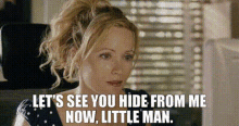 Knocked Up Debbie GIF - Knocked Up Debbie Lets See You Hide From Me Now Little Man GIFs