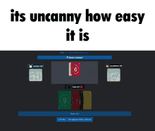 Its Uncanny How Easy It Is Uno GIF - Its Uncanny How Easy It Is Uno Bluekari GIFs