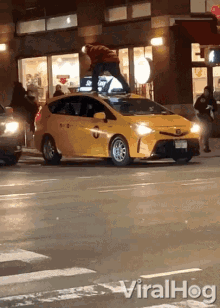 Drunk Man Leaps On Top Of Another Car Jump GIF