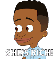 Shes Rich Elijah Sticker - Shes Rich Elijah Big Mouth Stickers