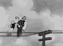 Bounce GIF - Fight Power Lines Popeye GIFs
