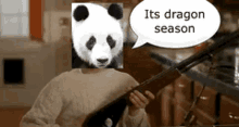 Panda Rifle Its Dragon Season GIF - Panda Rifle Rifle Its Dragon Season GIFs