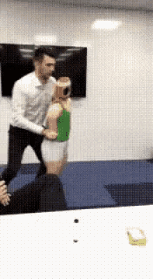 Guy With Mannequin Swaying GIF - Guy With Mannequin Swaying Big Data Tech GIFs