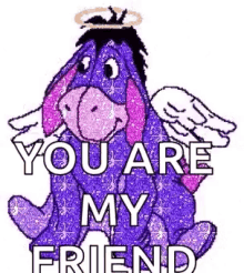 Eyore Purple GIF - Eyore Purple You Are My Friend GIFs