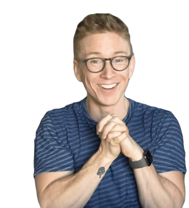 Tyler Oakley Excited Sticker - Tyler Oakley Excited I Cant Wait Stickers