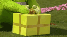 Teletubbies Dipsy GIF - Teletubbies Dipsy Opening Present GIFs