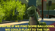 Toy Story Rex GIF - Toy Story Rex Balloons GIFs