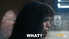 a woman with curly hair says what in a shadow force ad