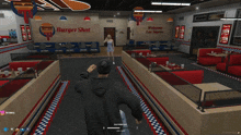 a video game screenshot of a burger shot
