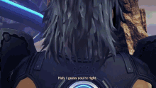 a close up of a person 's ear in a video game with a blue background