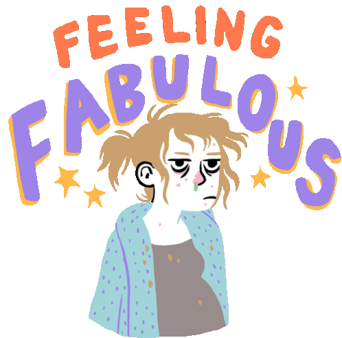 Runny Nose But Still Feeling Fabulous. Sticker - Preggers Pregnant Feeling Fabulous Stickers