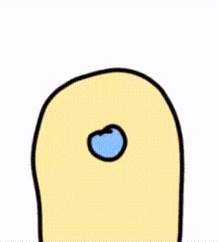 a cartoon drawing of a yellow duck wearing sunglasses .