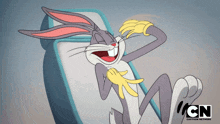 Riéndose Mucho Bugs Bunny GIF