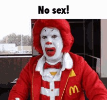 No Sex Ronald GIF - No Sex Ronald Mcdonald GIFs