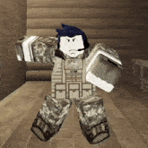 a roblox character is wearing a usm uniform