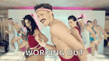 dance gym mustache