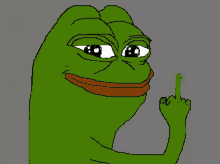 Pepe Middle Finger GIF - Pepe Middle Finger Dirty Finger GIFs