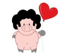 afro pig pig piggy love you love