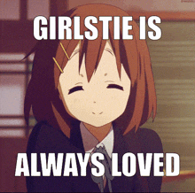 Girlstie Girlstie Is Loved GIF - Girlstie Girlstie Is Loved Yui Hirasawa GIFs
