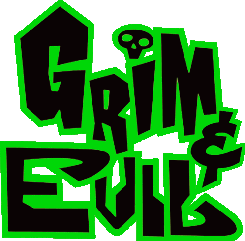 Grim And Evil The Grim Adventures Of Billy And Mandy Sticker - Grim And Evil The Grim Adventures Of Billy And Mandy Logo Stickers