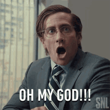 Oh My God Jake Gyllenhaal GIF - Oh My God Jake Gyllenhaal Saturday Night Live GIFs