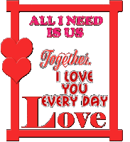 All I Need Is Us I Love You Sticker