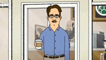 Walking In With Coffee Stebe GIF - Walking In With Coffee Stebe Royal Crackers GIFs