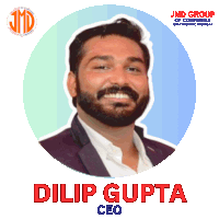 a picture of a man with the name dilip gupta ceo