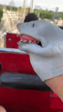 Shark Puppet Shark Week GIF - Shark Puppet Shark Week Roller Coaster GIFs