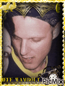 a picture of a man with the name jeff wambault on the bottom right